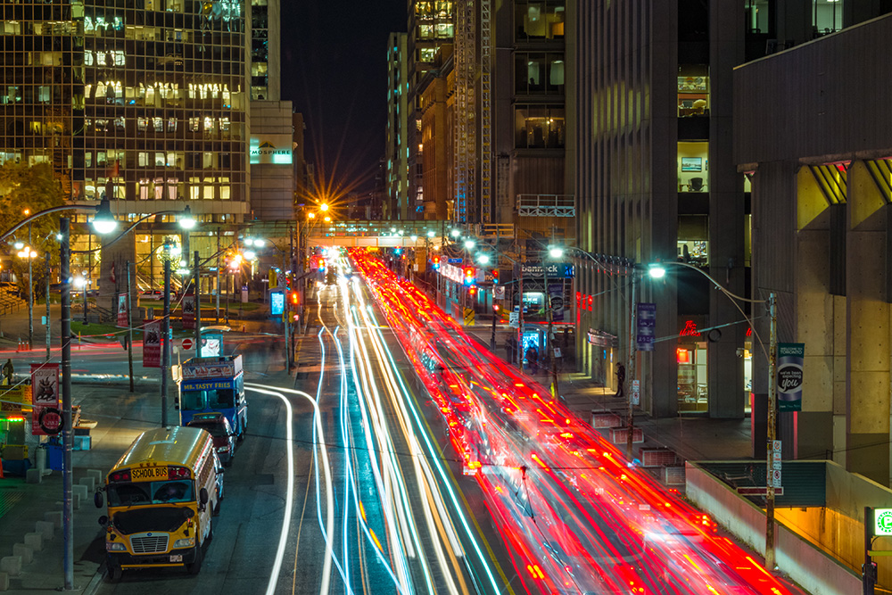 Night time city scape